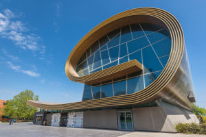 Azerbaijan, Baku, Bulvar Promenade, Carpet Museum, exterior Azerbaijan, Baku, Bulvar Promenade, Carpet Museum, exterior
